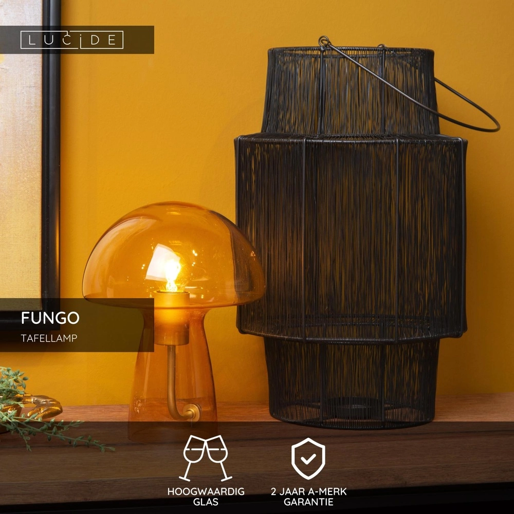 Lampe de table Fungo orange Lucide 5411212105677