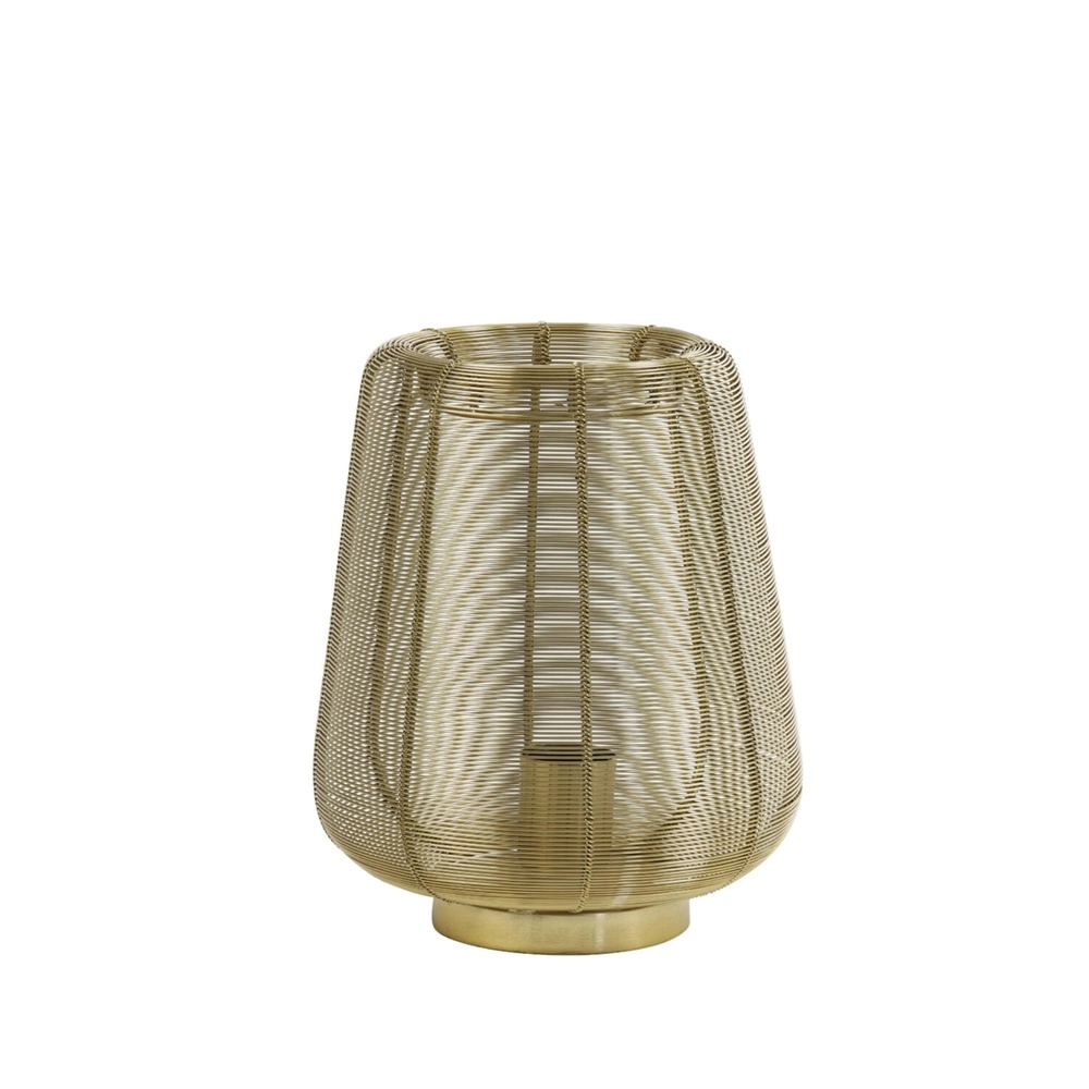 Lampe de table dorée Adeta Ø 22cm