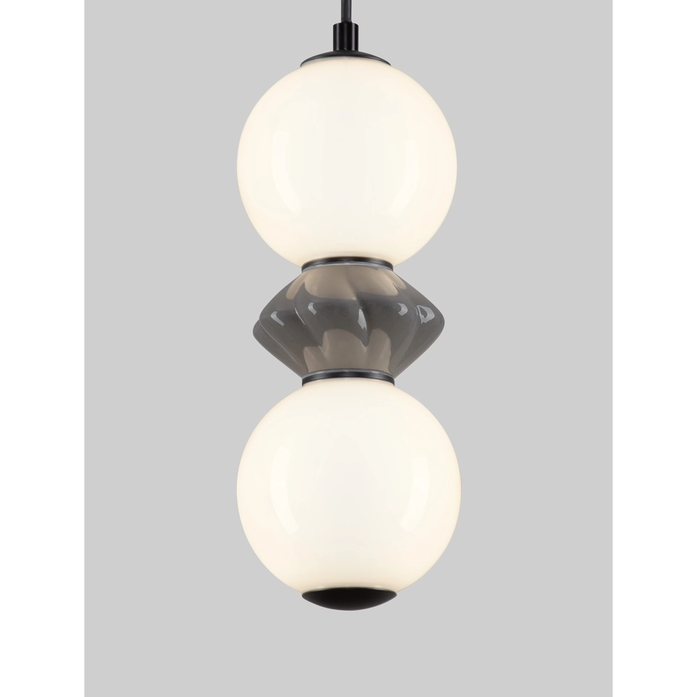 Suspension Pallina blanc - gris Lyora 5212017483980