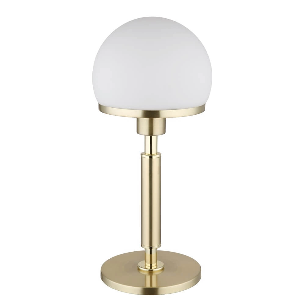 Lampe de table Haku Or avec verre blanc Globo 9007371450312