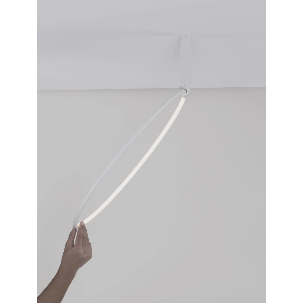 Plafonnier design Garve blanc Ø 60cm Lyora 5212017431820