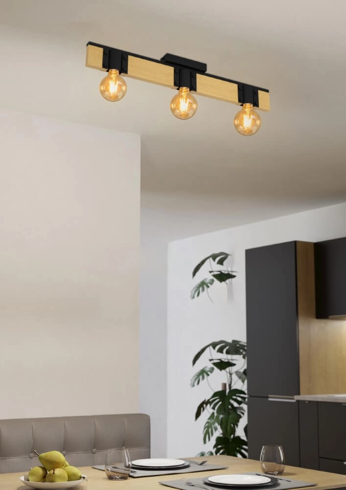 Plafonnier en bois Bailrigg Eglo 9002759439019