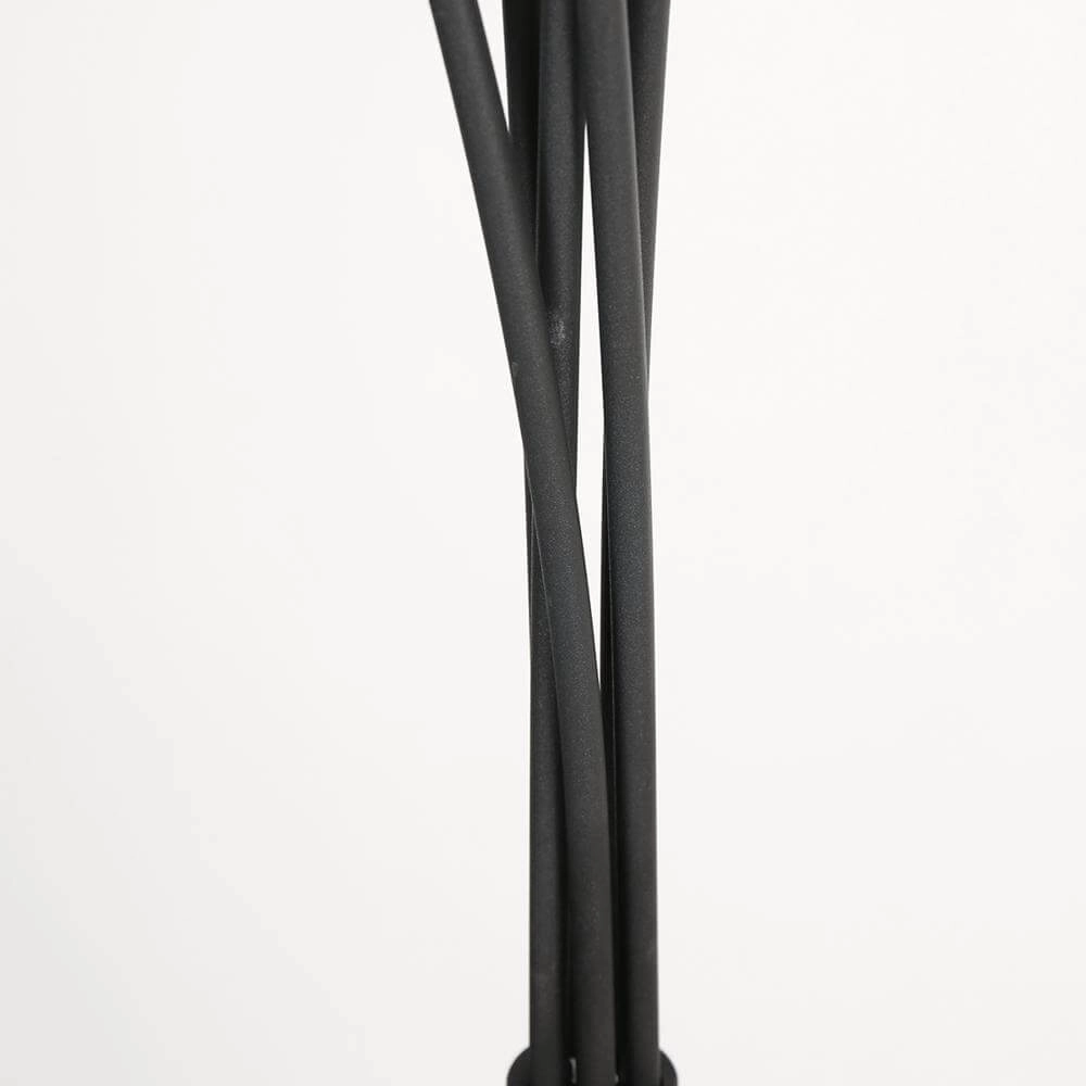 Lampadaire Bambus Noir avec bambou 5 lumières Steinhauer 8712746171464