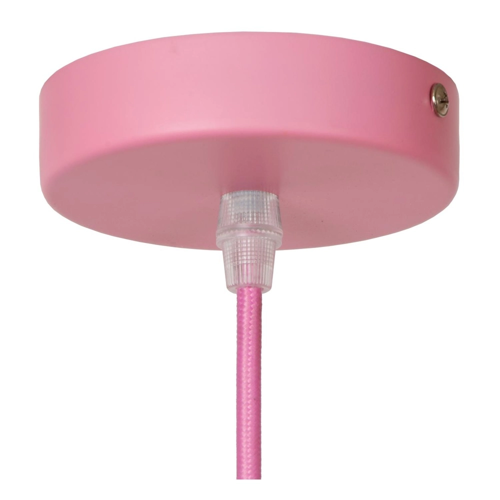 Lampe suspendue pour la chambre des enfants Mauro Motif rose Lucide 5411212771513