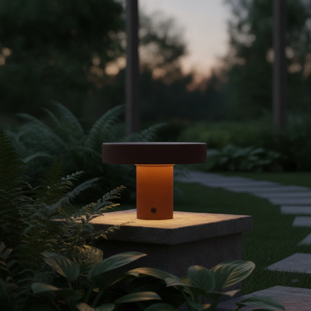Lampe de jardin conçue Balic 10 cm brun rouille