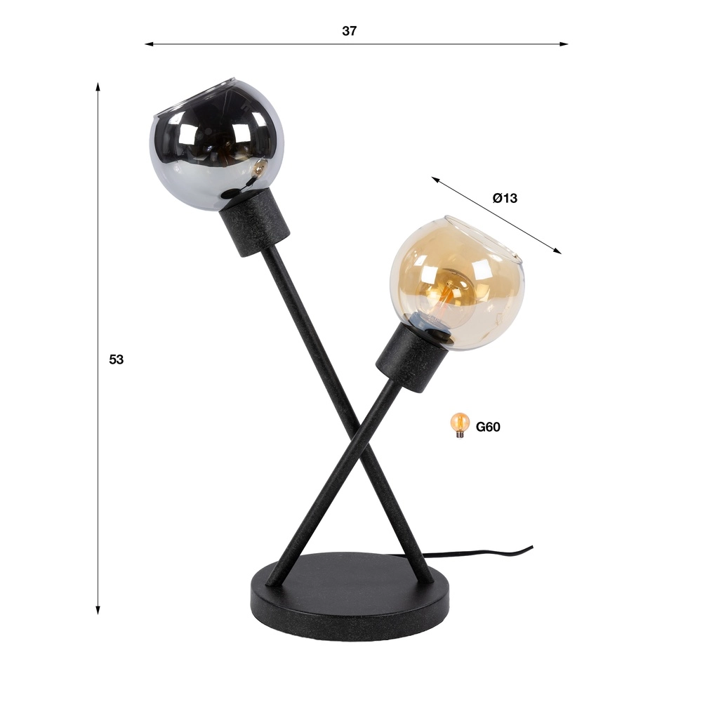 Conception des lampes de table Sfera Noir Lyora 8716803515185