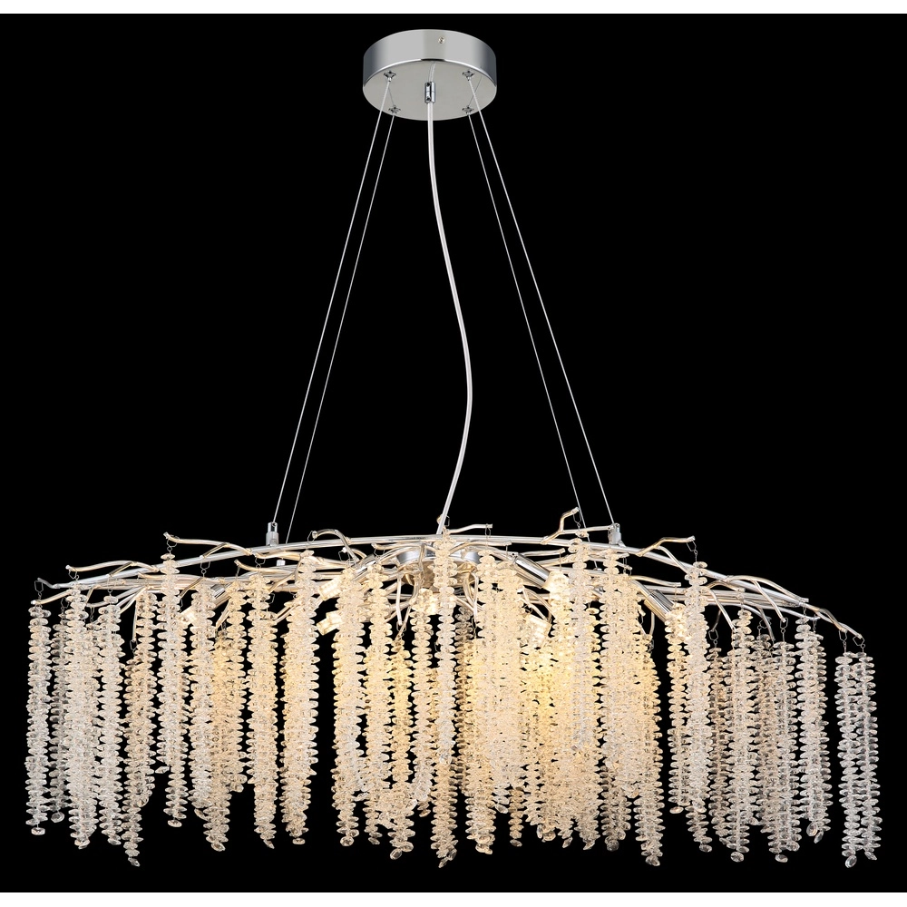 Lampe suspendue Laverne Ovale chromé Globo 9007371578153