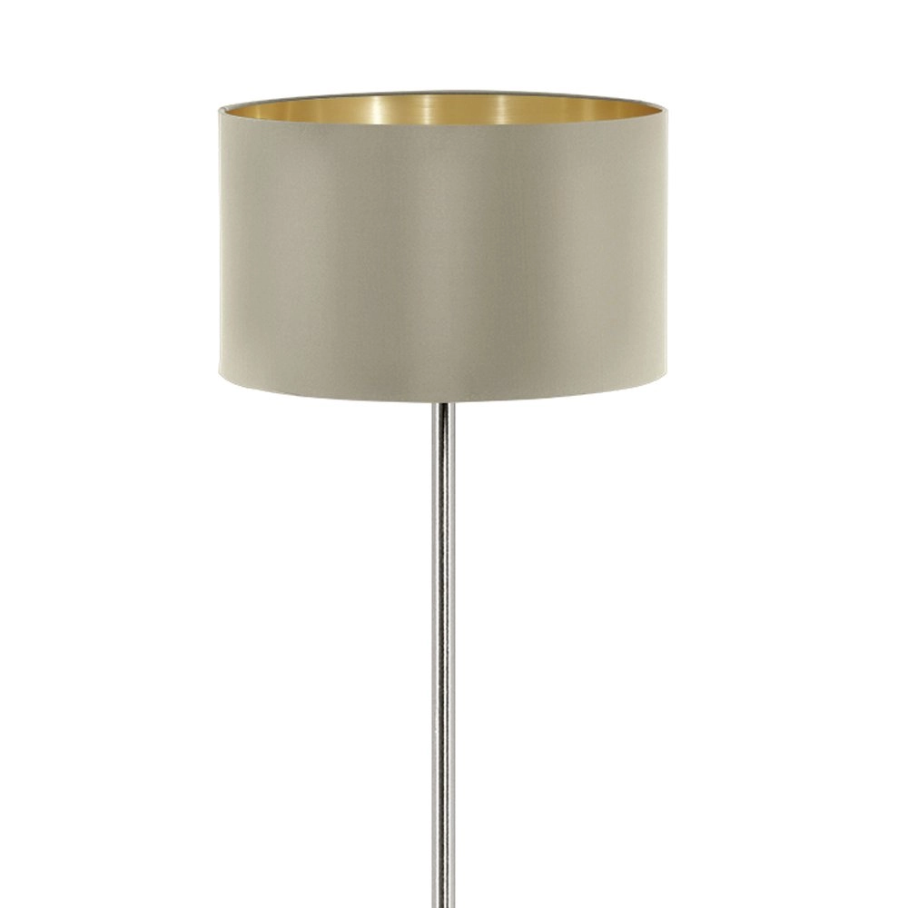 Lampadaire Maserlo 38cm taupe gris métallisé avec de l'or Eglo 9002759951719