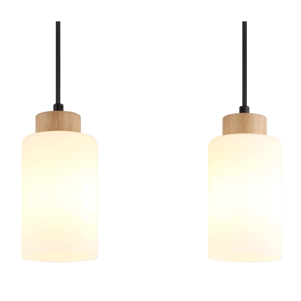 Lampe suspendue Rowena Bois 3-léger Globo 9007371580248