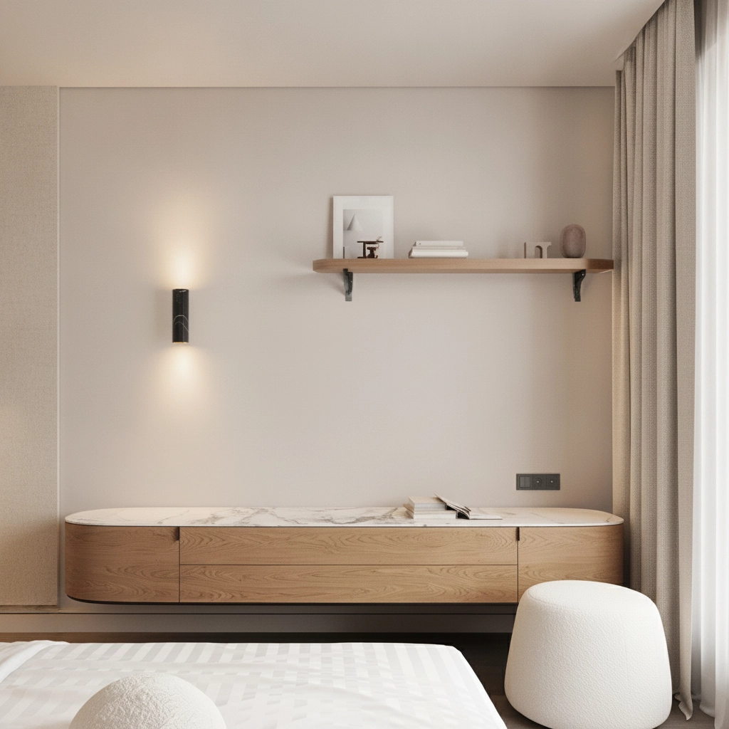 Lampe murale de conception Olvio marbre noir