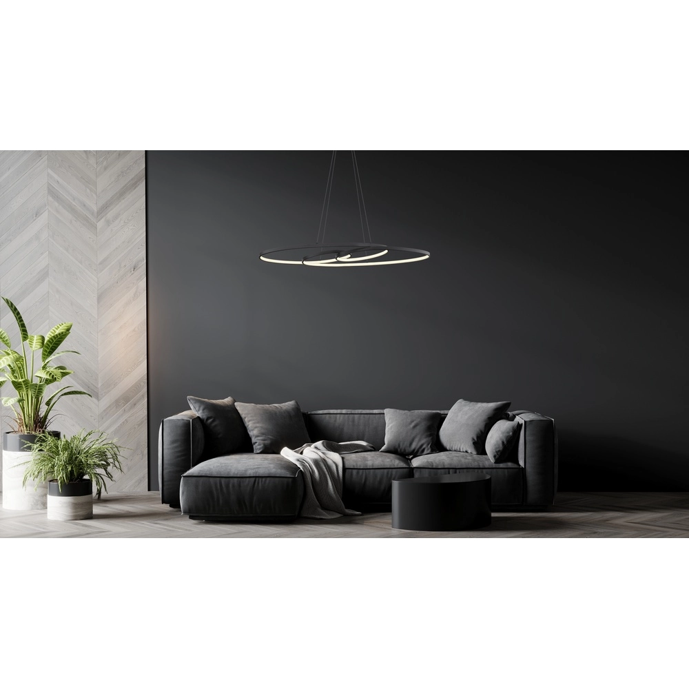 Lampe pendante de conception Spira Noir Globo 9007371450251