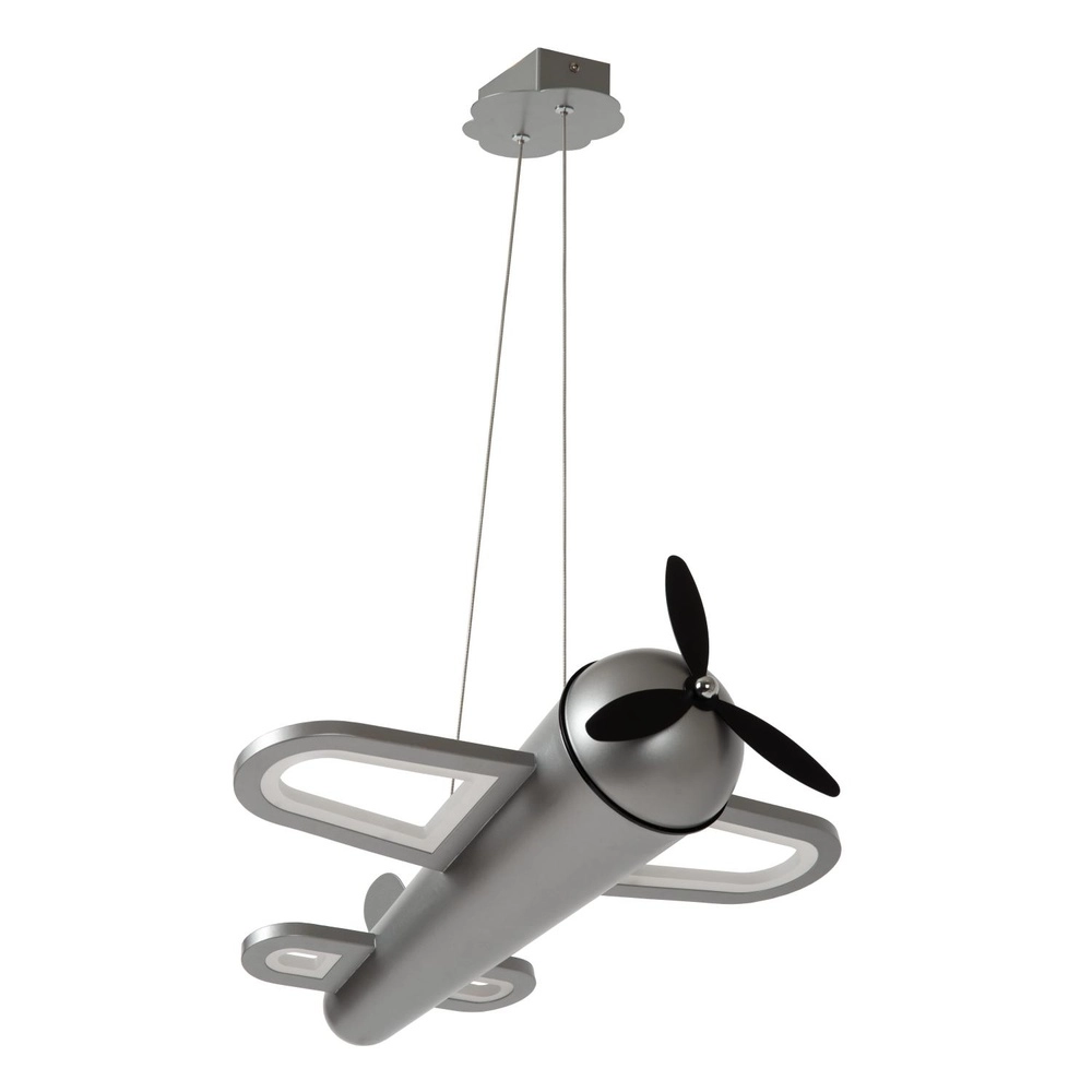 Lampe suspendue pour la chambre des enfants Fokker Gris métallique d’avion