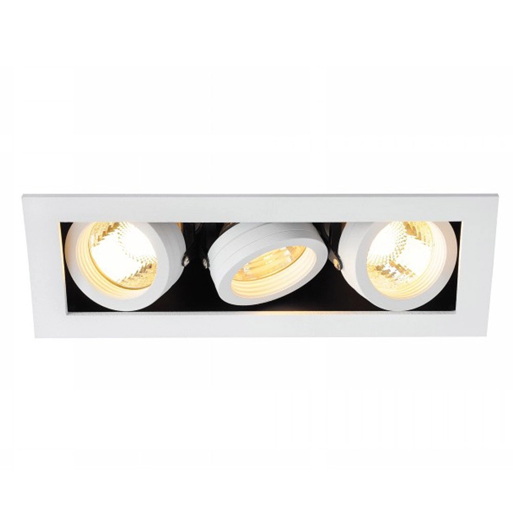 Spot encastrable Kadux 3 GU10 9 cm blanc