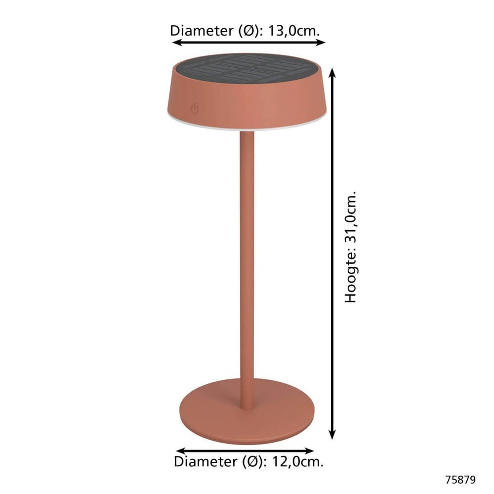 Lampe de table élégante Simeri Rouge hybride Eglo 9002759758790