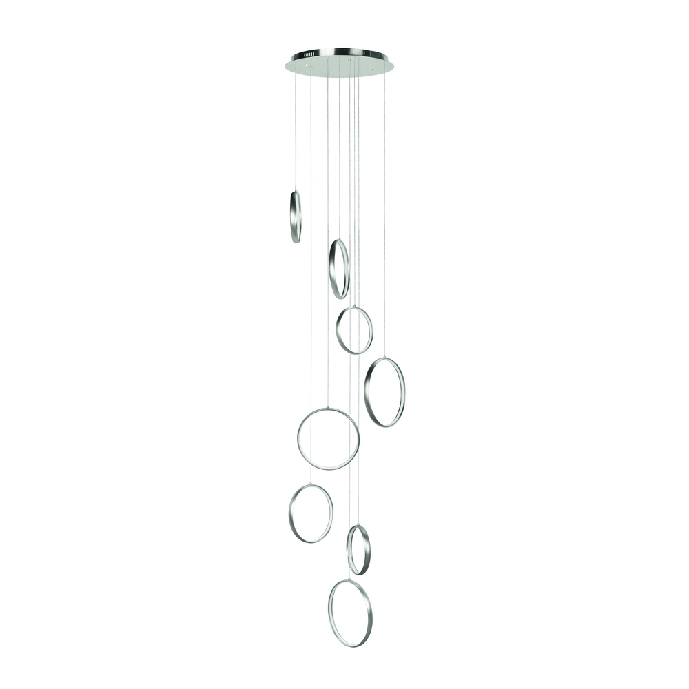 Suspension design Olympia nickel 8 cercles Suspension design Olympia nickel 8 cercles