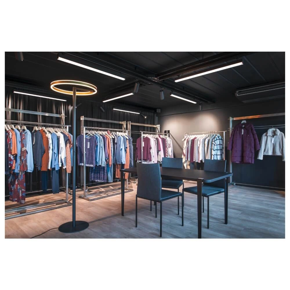 Lampadaire design noir et doré One Straight SLV 4024163265539