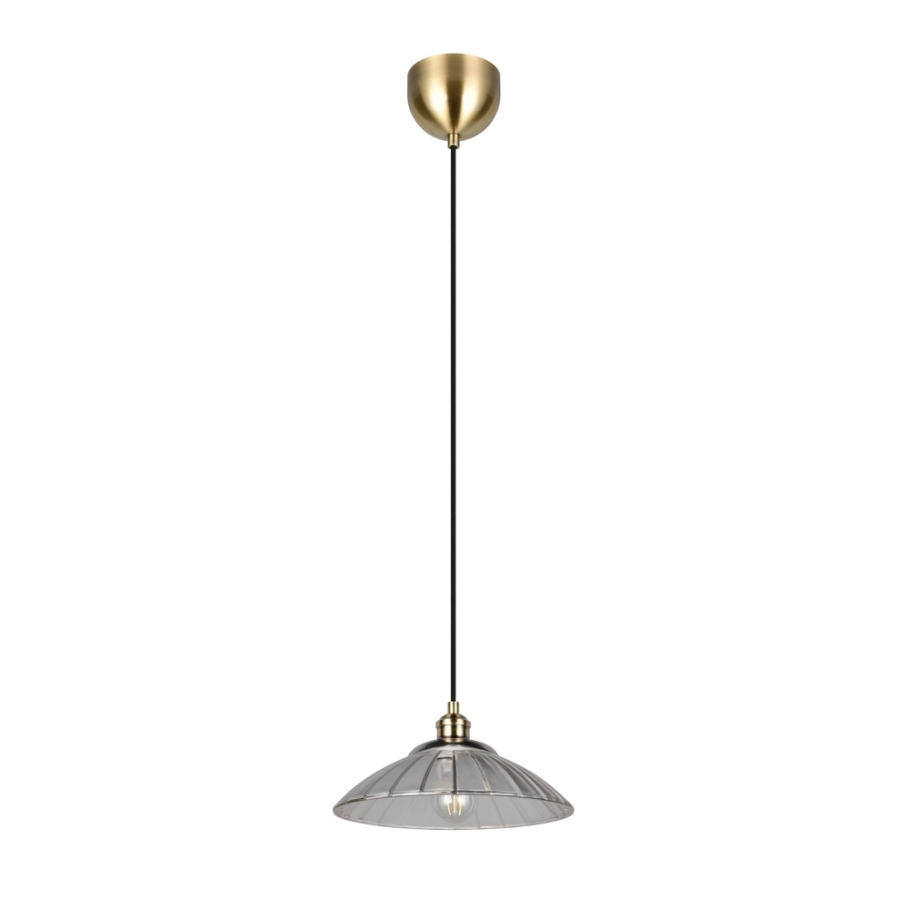 Lampe pendante classique Eluna Vieux laiton Trio 4017807682465