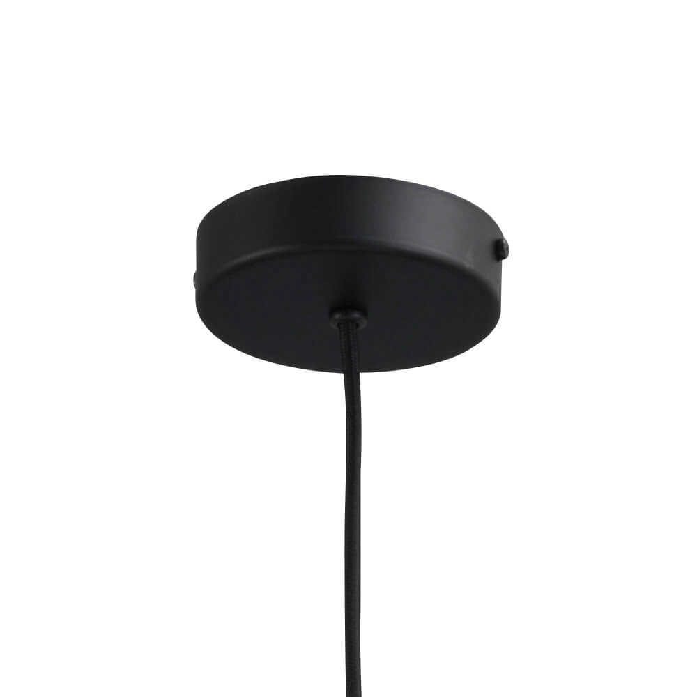 Lampe suspendue noire Porto avec verre rouge Jagger - Ø 19cm Masterlight 8718121269337