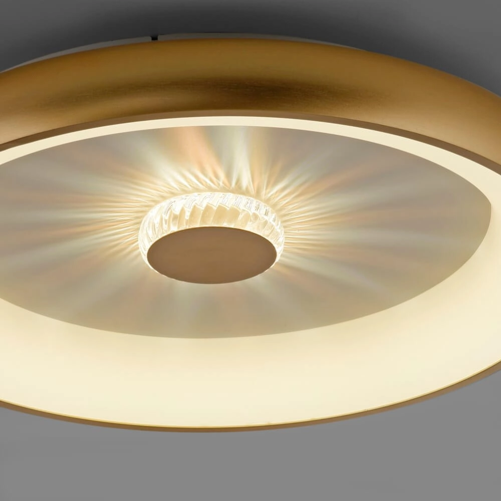 Plafonnier rond Vertigo laiton Ø 61,5cm Just Light 4043689995096