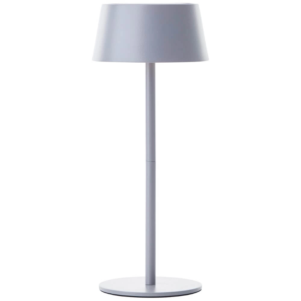 Lampe de table design grise Picco sur la batterie Lampe de table design grise Picco sur la batterie