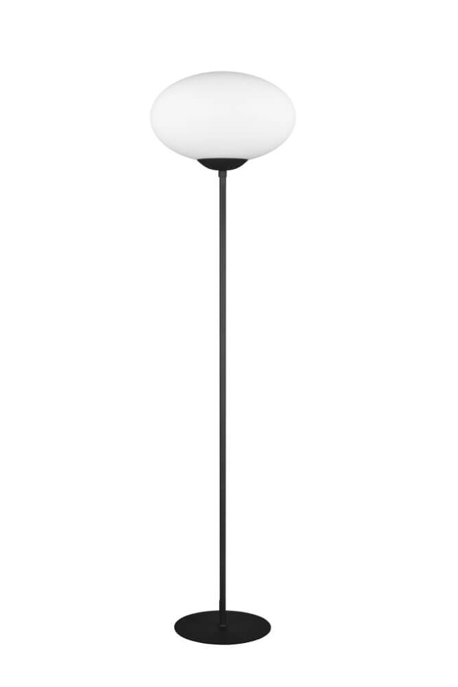 Lampadaire Fomento Ø 40cm - noir avec verre blanc Trio 4017807616149