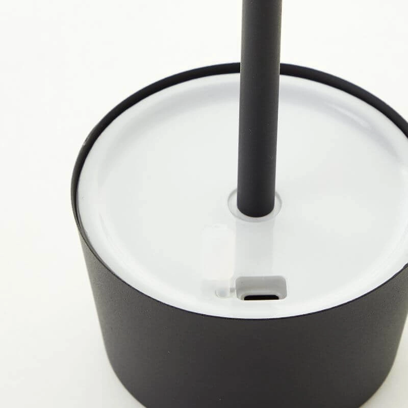 Lampe de table rechargeable Jona noir Brilliant 4004353449086