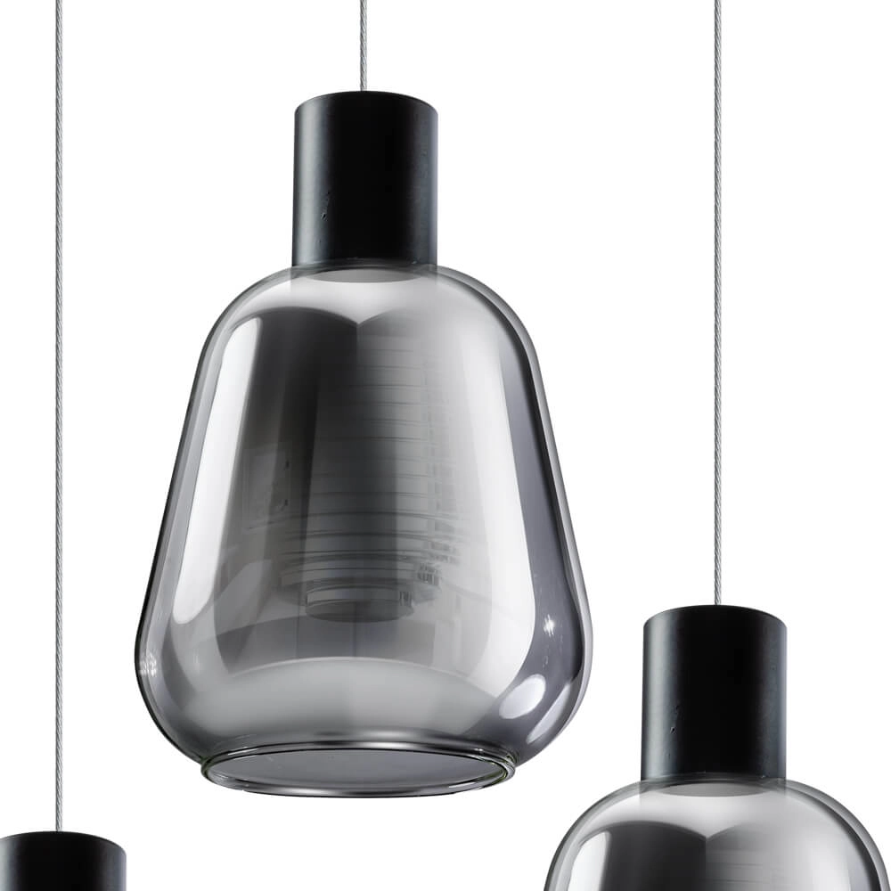 Lampe vide en verre Gary 3 lumières ETH 8720195302209