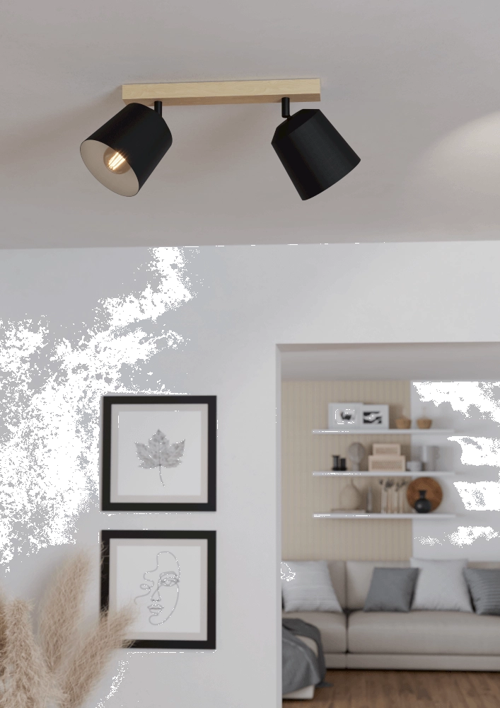 Plafonnier rural Cotorro 2 lumières Eglo 9008606243884