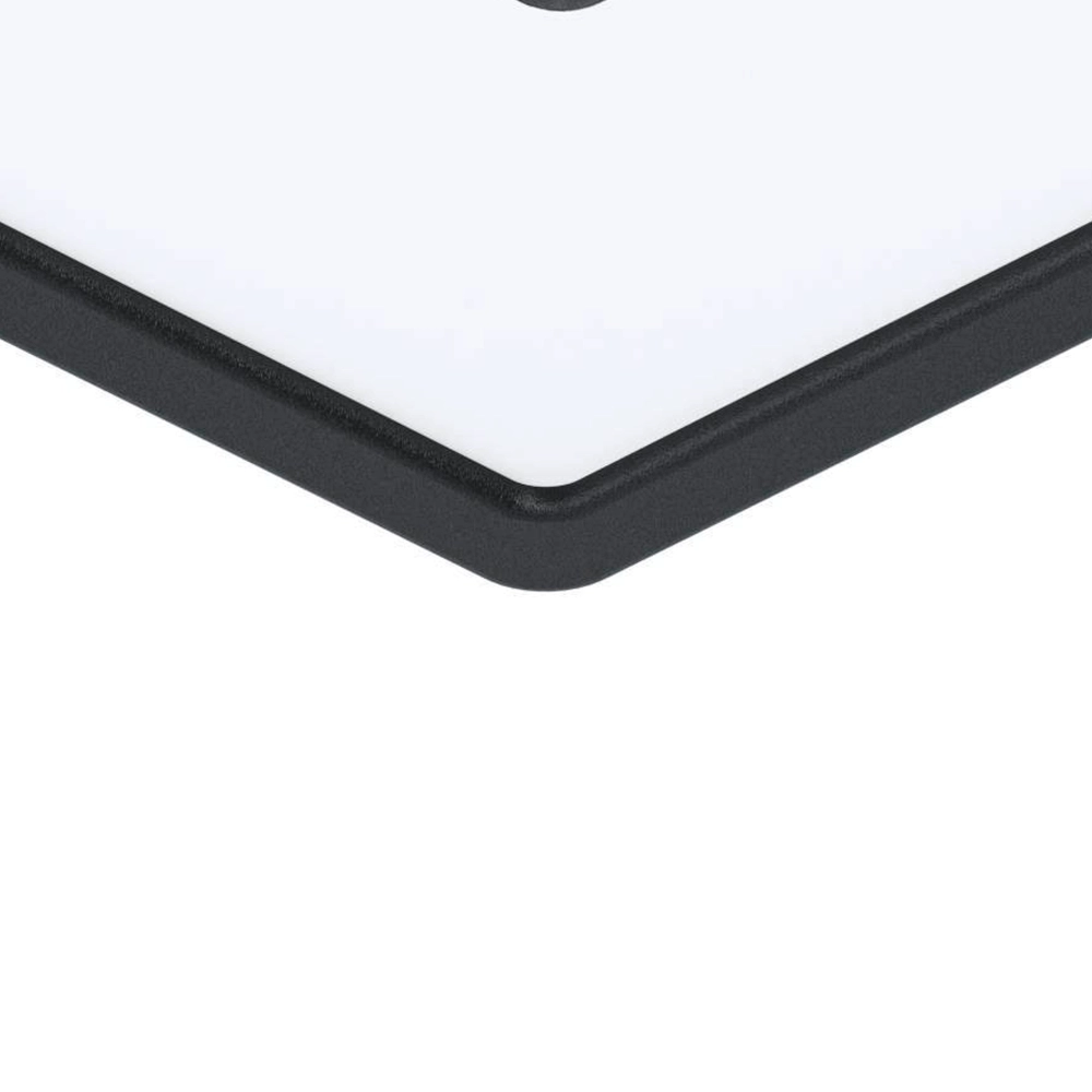 Plafonnier carré Iphias 2 IP44 noir Eglo 9008606232611
