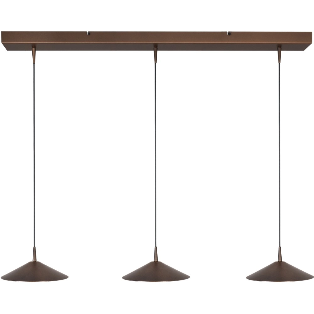 Lampe pendante à 3 lampes Ceppo Brun cacao Ø 22cm