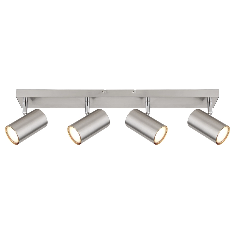 Lampe de plafond à 4 lumières Robby nickel Globo 9007371433537