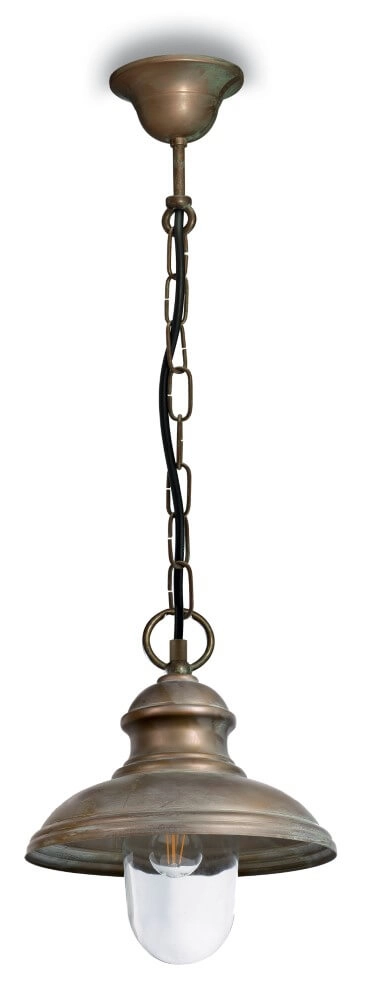 Lampe suspendue rurale Little Mill M - laiton vieilli