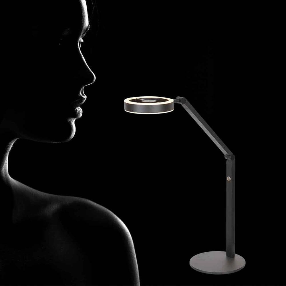 Lampe de table Ringlux noir Steinhauer 8712746176667