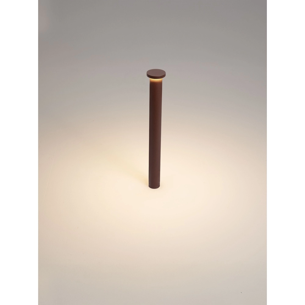 Éclairage de chemin moderne Bast brun rouille 65cm - 3000K Lyora 5212017497680