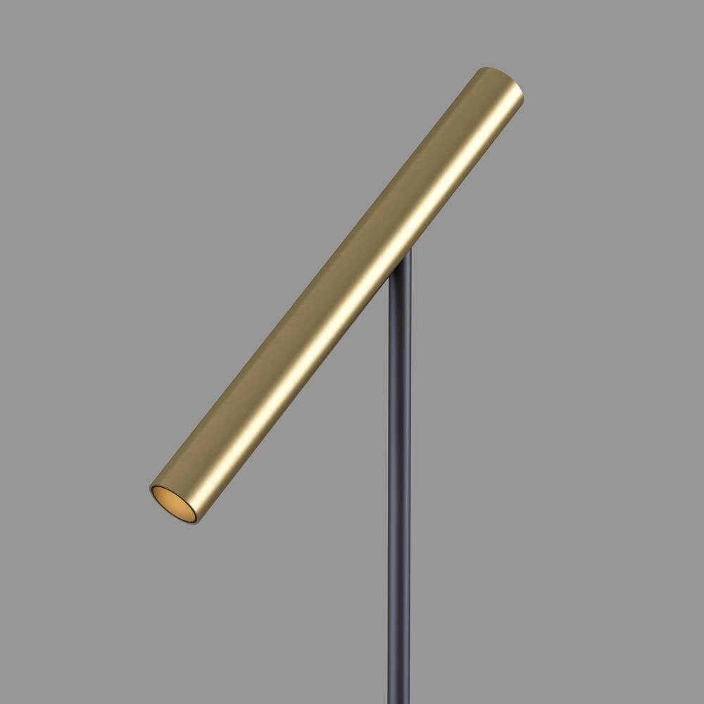 Lampadaire design Kansas Noir avec or chaud Artdelight 8720701102538