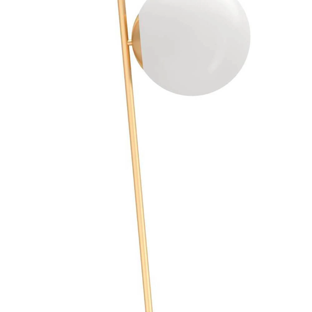 Lampadaire Rondo 4 or avec sphère blanche Eglo 9008606274451