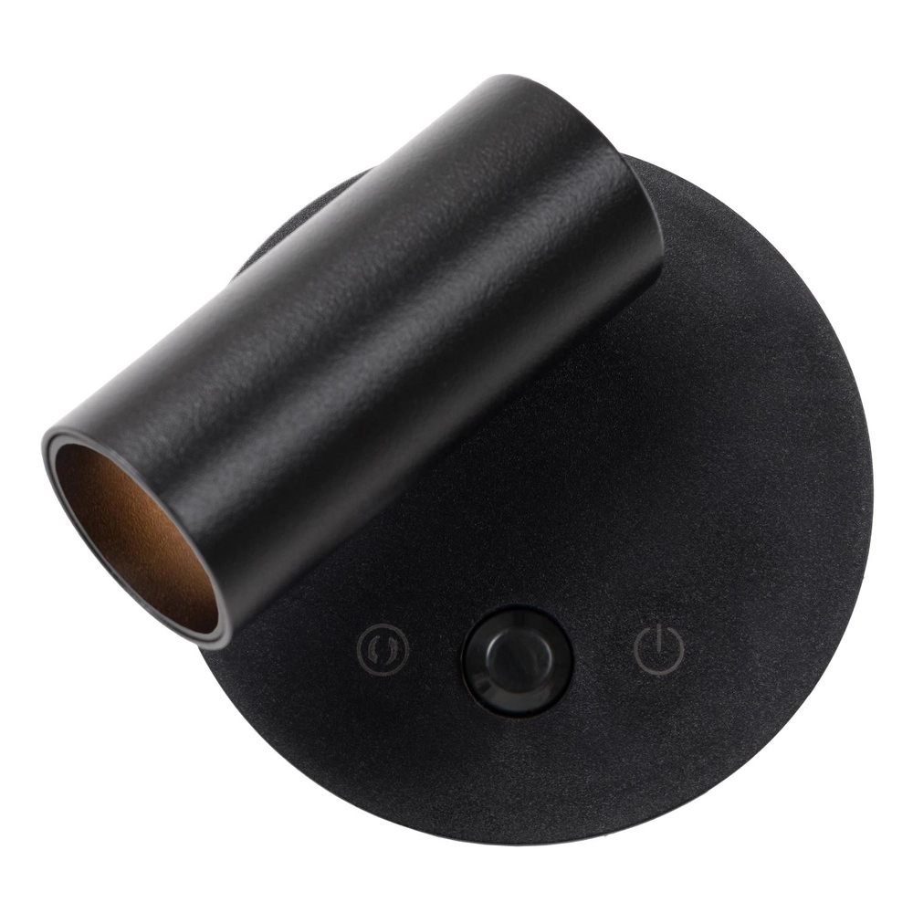 Lampe murale rechargeable avec capteur Toni Noir magnétique Lucide 5411212290571