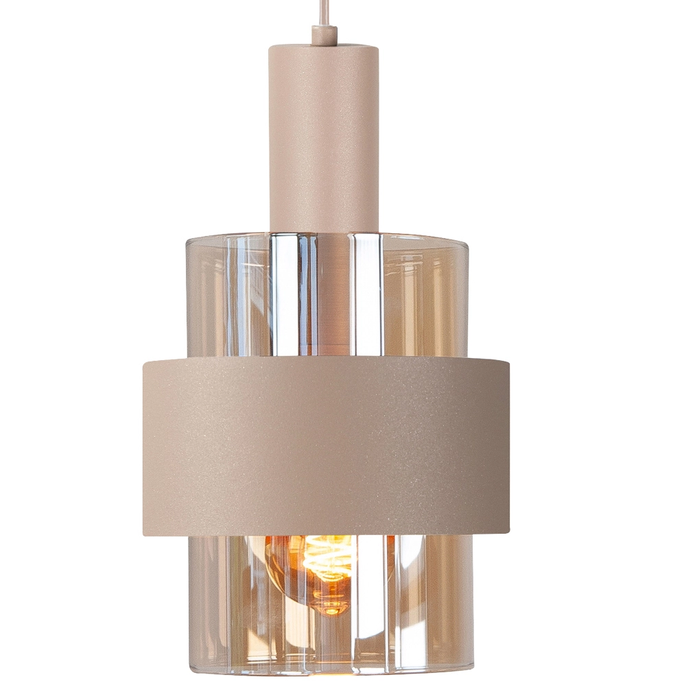 Suspension 4 lumières Marrone brun sable Highlight 8718379051364