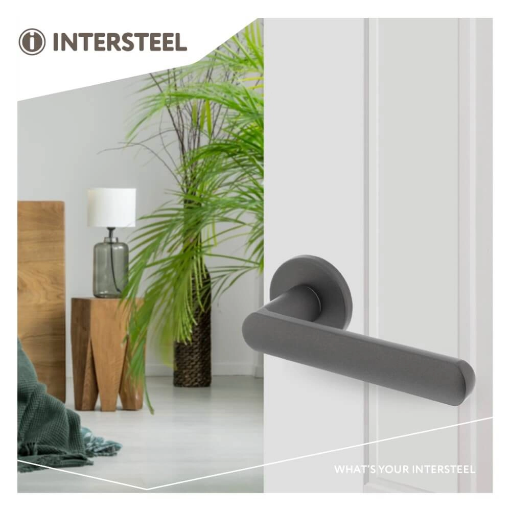Poignée de porte moderne Sora anthracite Intersteel 8714186550847