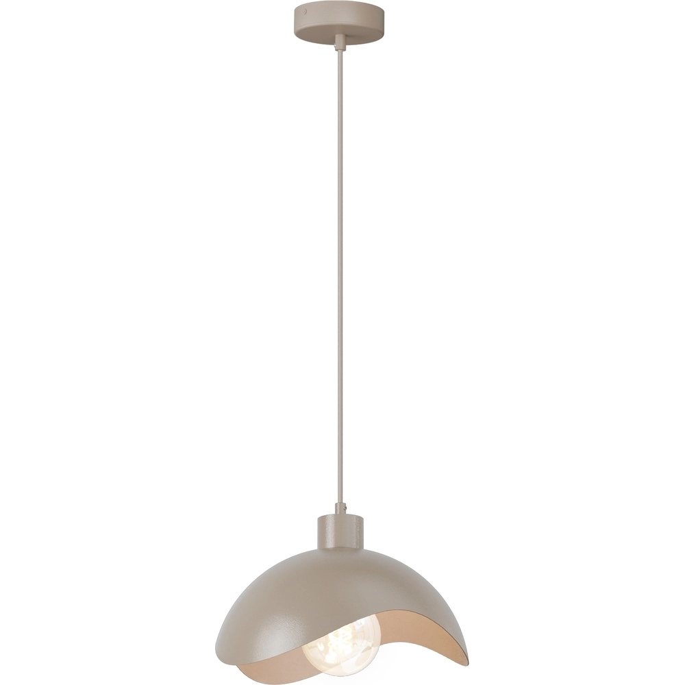 Lampe pendante de conception Volta Ø30cm - ondulé - sable