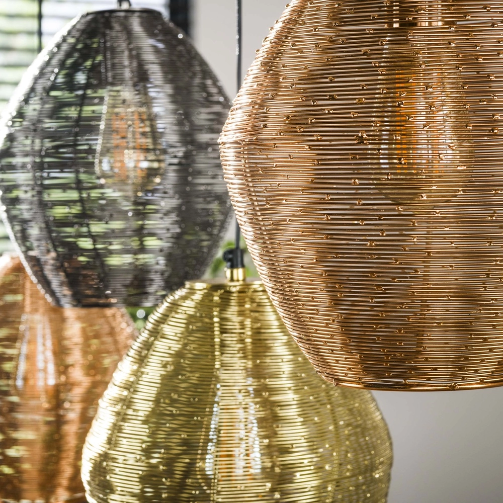 Lampe pendante en métal Web 5 lumières Lyora 8716803511415
