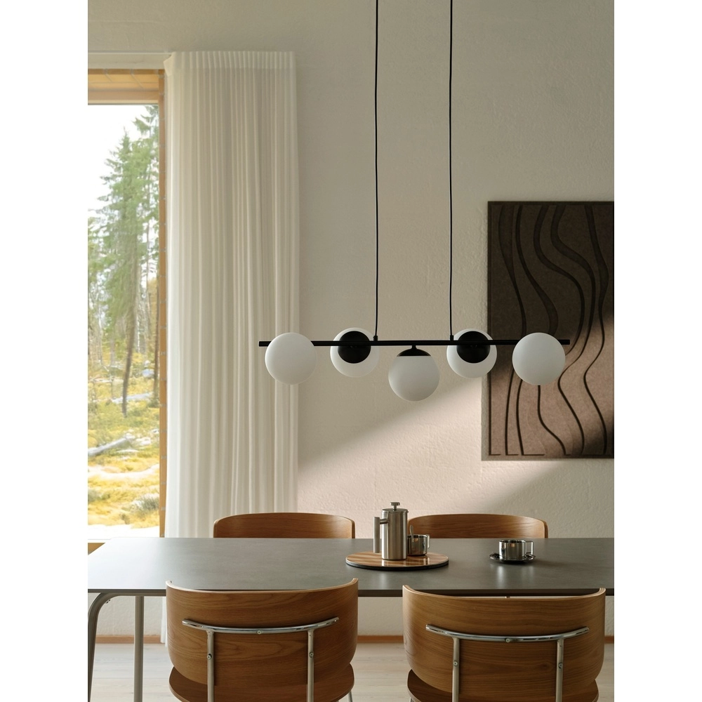 Lampe pendante scandinave Lilly noir et blanc Nordlux 5704924027284