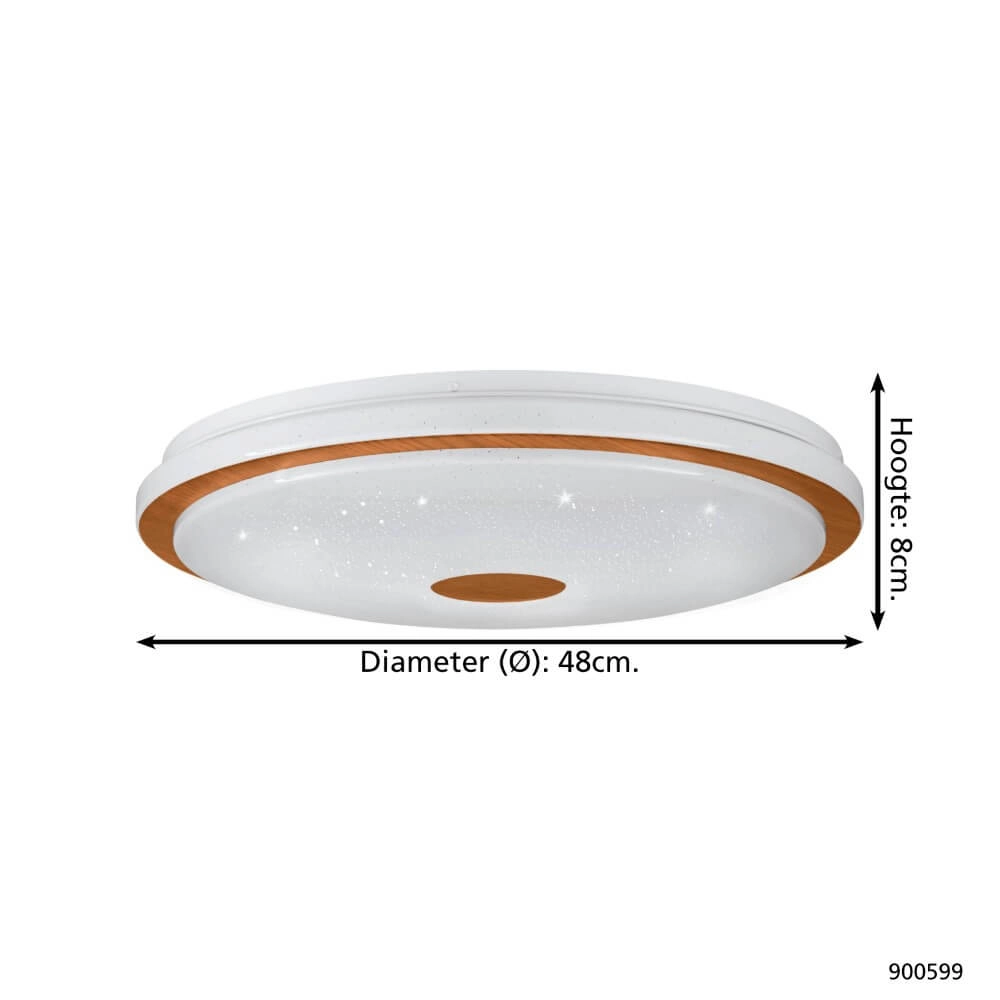 Plafonnier LED Lanciano 1 Ø48cm Eglo 9008606244980