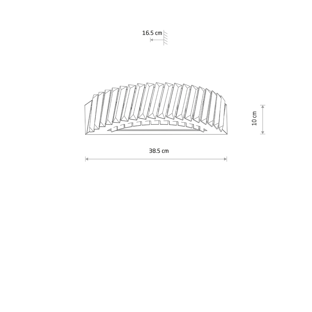 Lampe murale Luxora Led Cristal de 38,5 cm Lyora 5903139117104