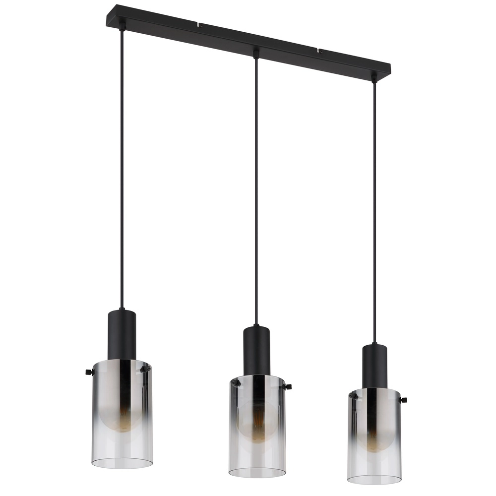 Lampe pendante à 3 lampes Florentina Design noir Globo 9007371452149