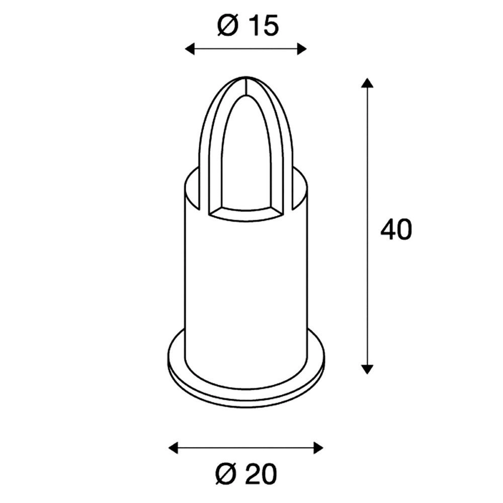 Lampe de terrasse Rusty Cone 40 SLV 4024163116251