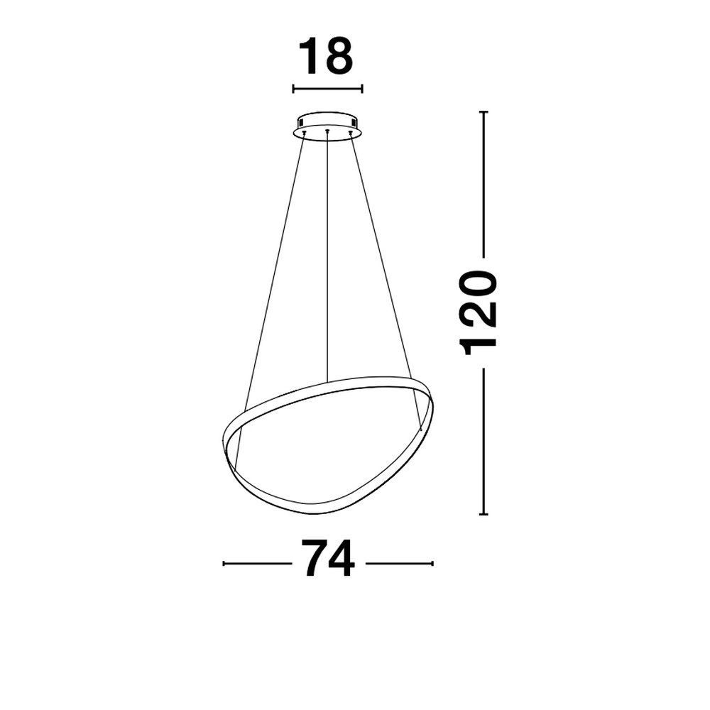 Suspension design Aries noir Ø 74cm Lyora 5212017419842