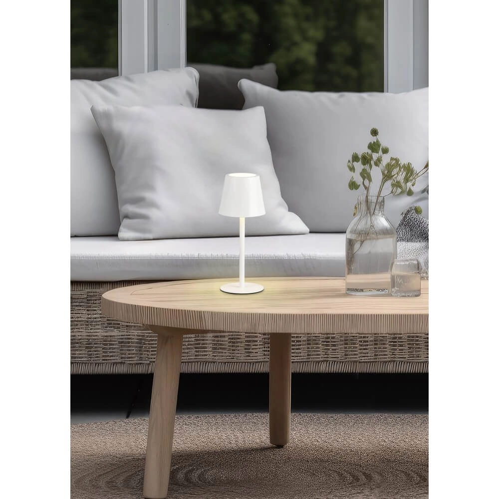 Lampe de table rechargeable Diaz blanc Trio 4017807644777