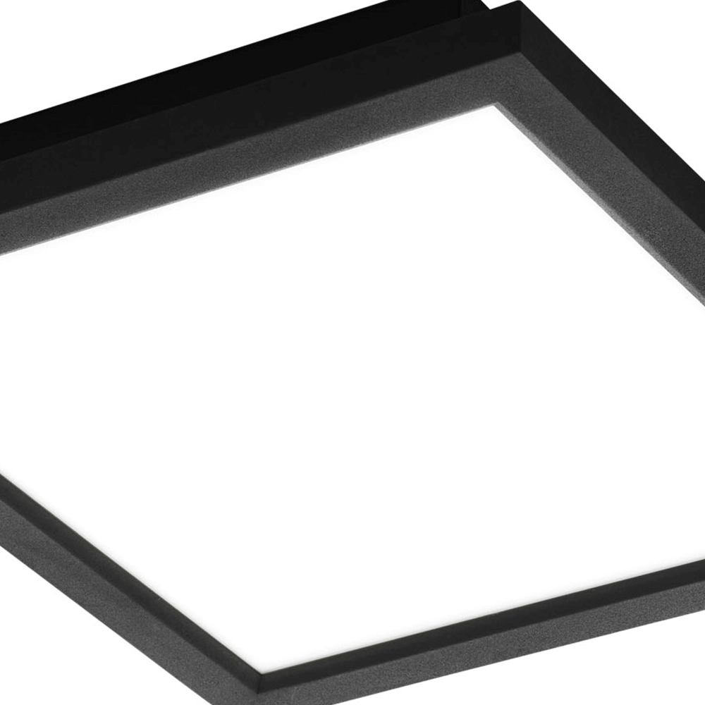 Plafonnier Zigbee Salobrena-Z 30x30cm noir Eglo 9008606221868