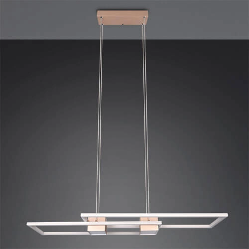 Lampe suspendue LED pour bureau Albany cuivre rouge Trio 4017807610352